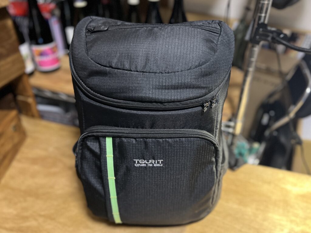 保冷リュックのTOURIT君も満足げ!